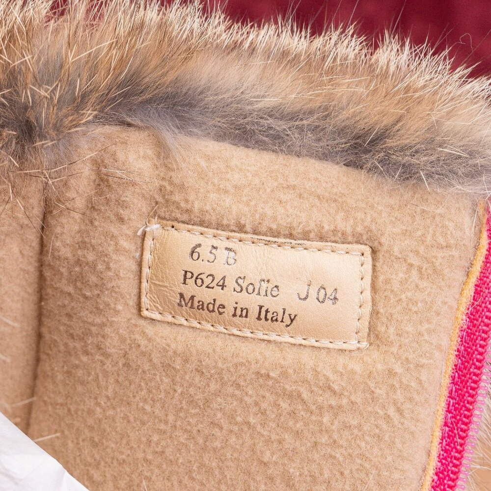 Coach Women Sofie Vintage Retro90s Pink Quilted Suede Snow Boots sz 6.5 - Picture 8 of 10